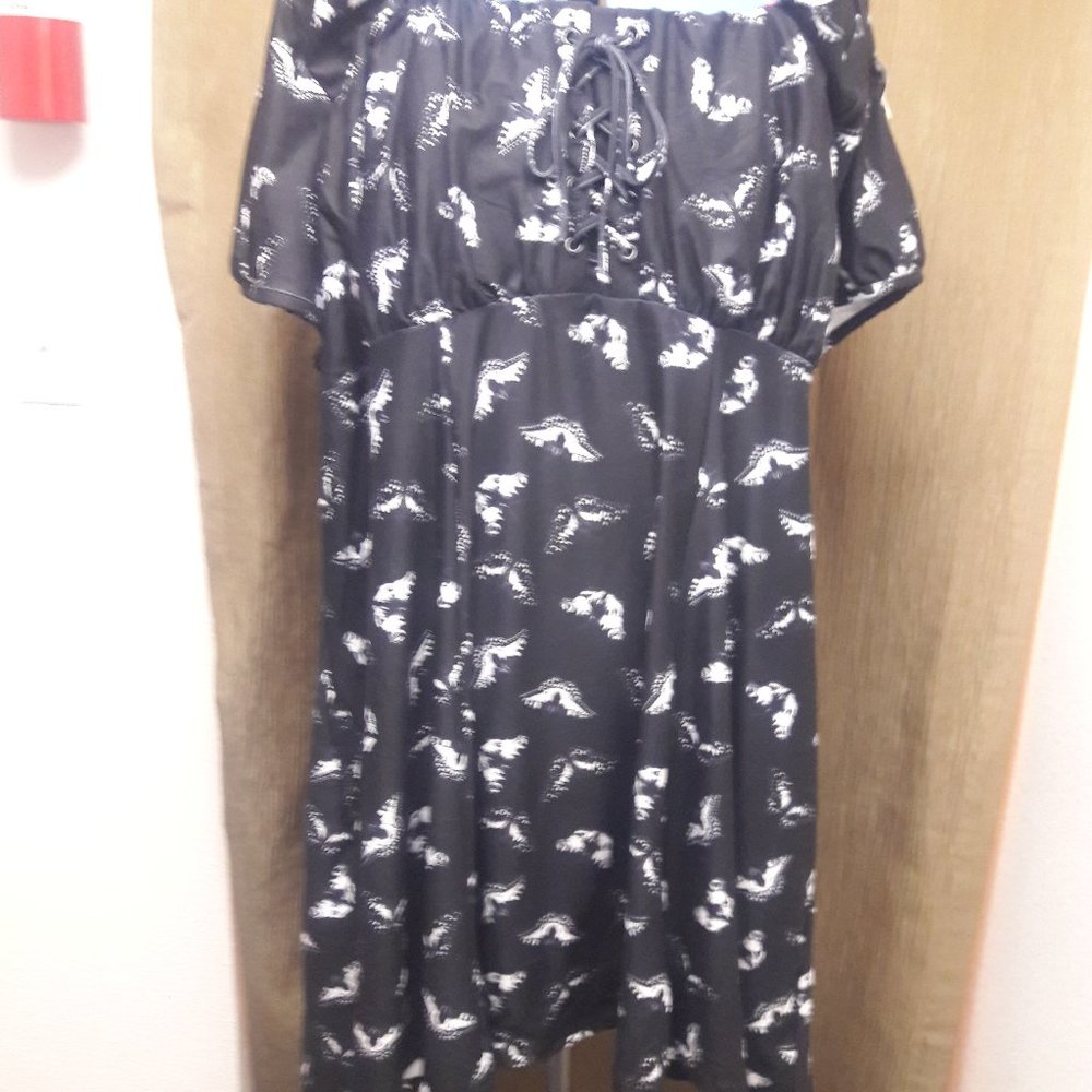 Hot Topic Butterfly Print Fabric Corset Style Top Size 5
